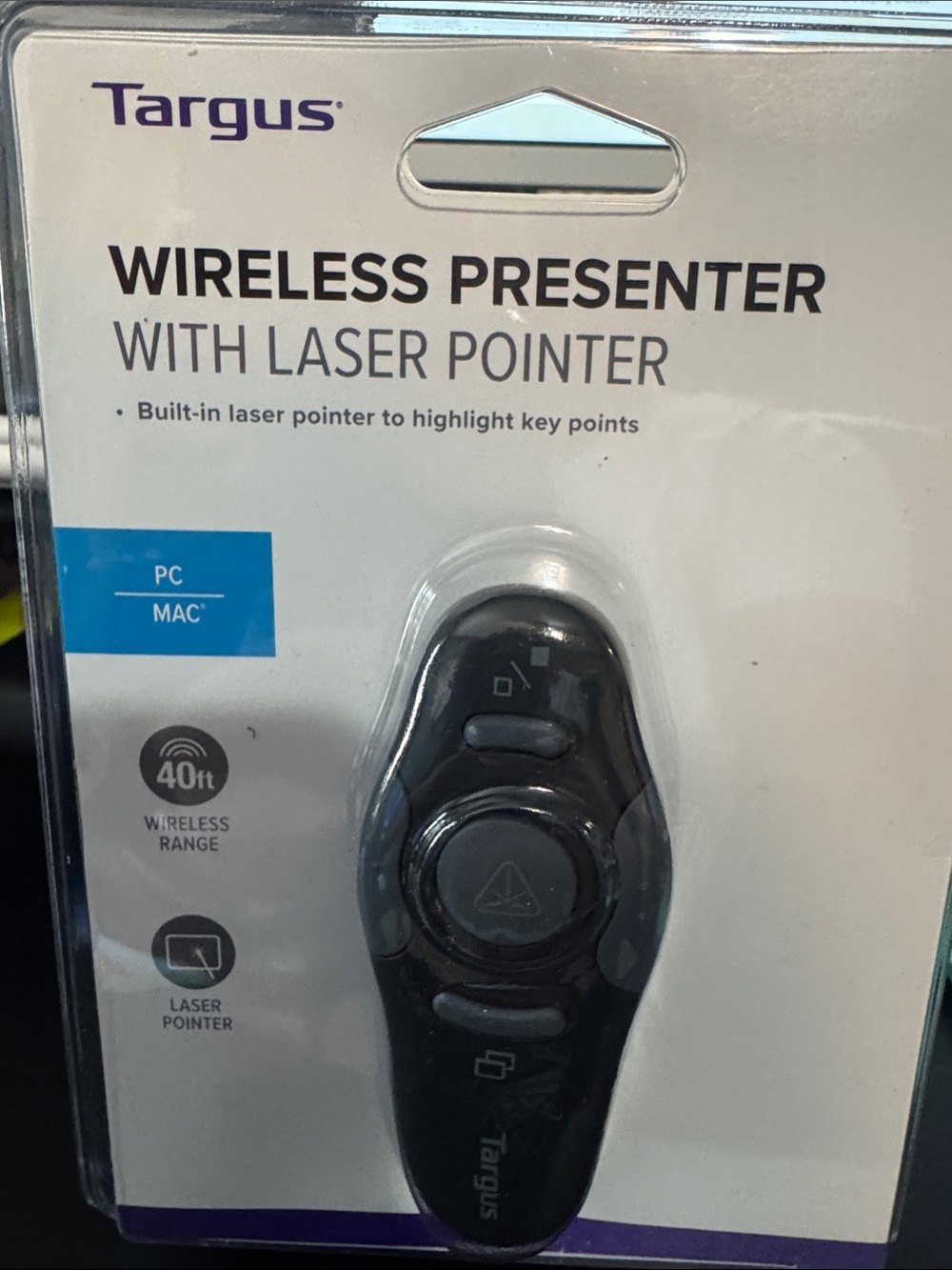 Targus Black Wireless Presenter with Laser Pointer